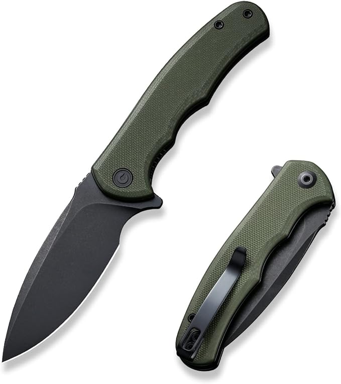 Mini Praxis Folding Pocket Knife, 2.98" D2 Steel Blade G10 Handle Small EDC Knife with Pocket Clip for Men Women