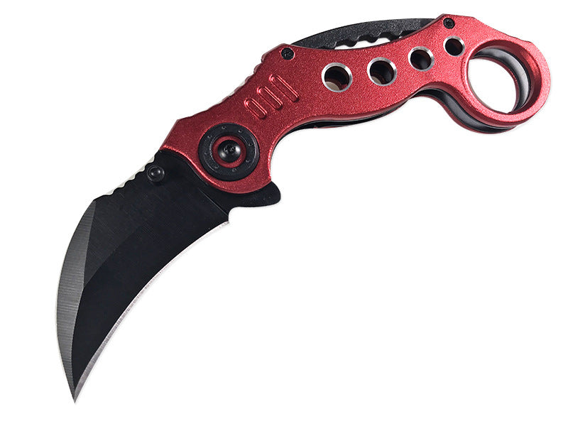 Compact Folding Outdoor Knife with Stainless Steel Claw Blade