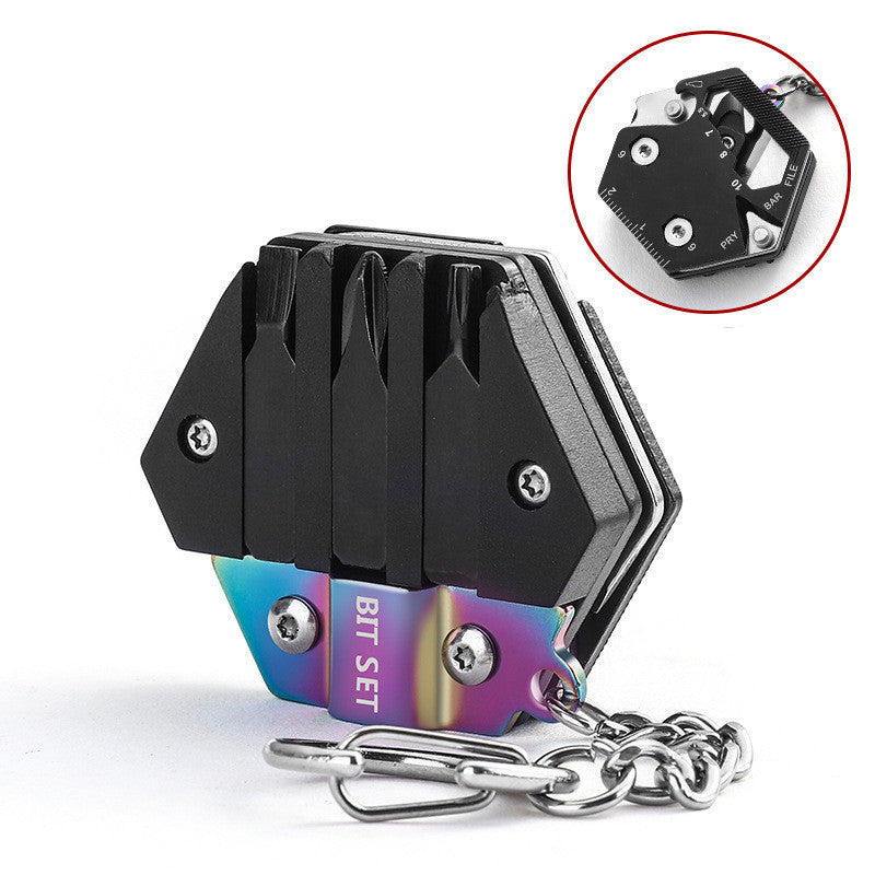 Multifunctional Mini Folding Coin Knife: Portable Keychain Camping Tool