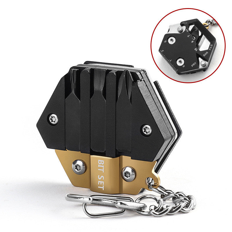 Multifunctional Mini Folding Coin Knife: Portable Keychain Camping Tool