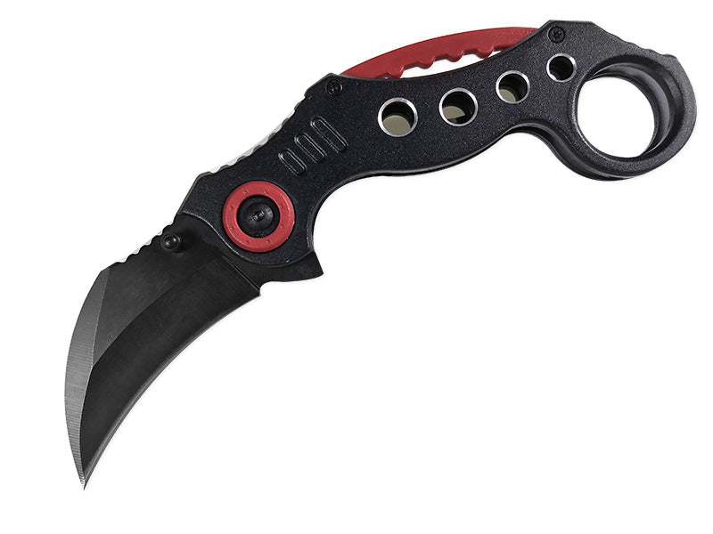 Compact Folding Outdoor Knife with Stainless Steel Claw Blade