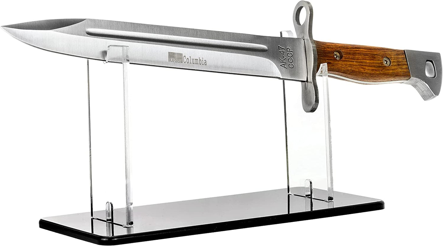 Clear Acrylic Knife Display Stand Holder for Hunting Knives