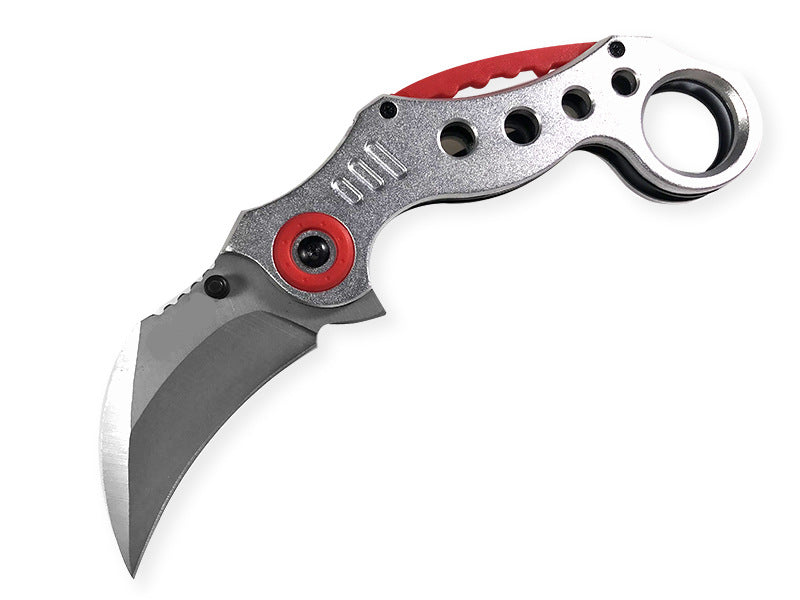 Compact Folding Outdoor Knife with Stainless Steel Claw Blade